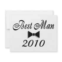 Best Man 2010 Custom Invitations