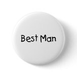 Best Man (Blk) Buttons