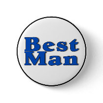 Best Man (Blue) Buttons