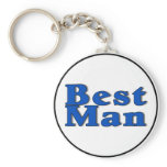Best Man (Blue) Keychain