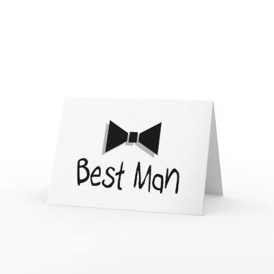 Best Man (Bow Tie 1) Cards by BacheloretteGirl