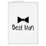 Best Man (Bow Tie 1) Greeting Cards