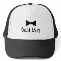 Best Man (Bow Tie 1) Trucker Hat