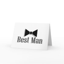 Best Man (Bow Tie 2) Greeting Cards