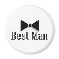 Best Man (Bow Tie 2) Magnet