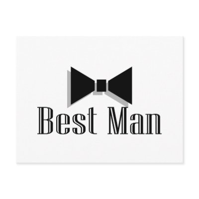 Best Man (Bow Tie 2) Postcards by BacheloretteGirl