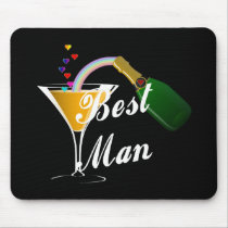 Best Man Champagne Toast mousepads
