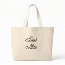 Best Man Classy Browns Canvas Bag
