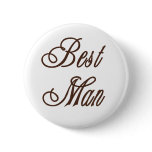 Best Man Classy Browns buttons