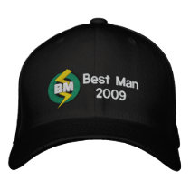 Best Man Embroidered Hat, Customisable