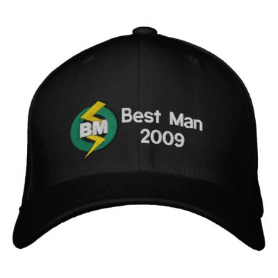 Best Man Embroidered Hat, Customisable by cutencomfy