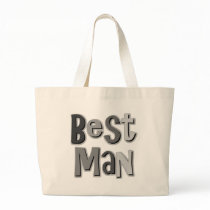 Best Man Grey Tote Bag