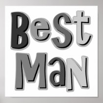 Best Man Grey Posters