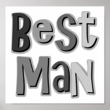 Best Man Grey Posters