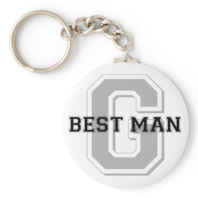 Best Man Groom Cheer Key Chain by TeeShirtsTShirts