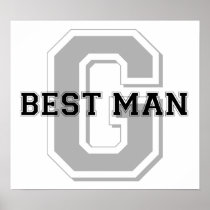 Best Man Groom Cheer Posters