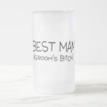 Best Man Grooms Bitch Black Coffee Mugs