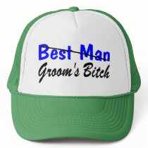 Best Man Grooms Bitch Mesh Hats