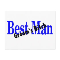 Best Man Grooms Bitch Postcards