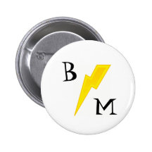 Best Man Lightning Bolt Pin