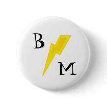 Best Man Lightning Bolt Pin