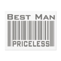 Best Man Priceless Postcards