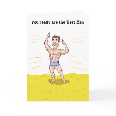 Best Man Thank You Card by sjhearn