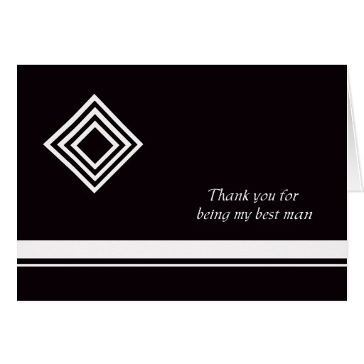 Best Man Thank You Card