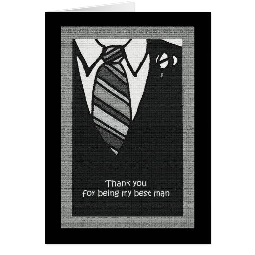 Best Man Thank You Card Zazzle