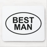 Best Man Wedding Oval mousepads