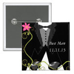 Best ManTuxedo Bow Tie Tennis Shoe Wedding Badges Button