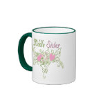 Best Middle Sister Swirling Hearts Mugs