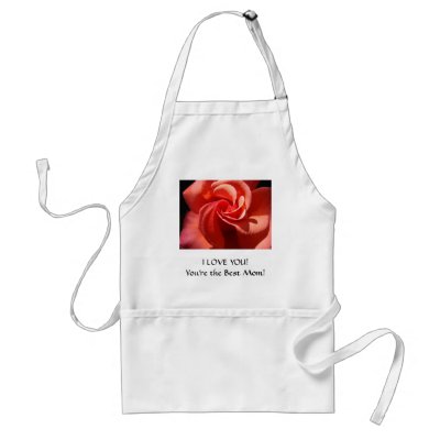 BEST MOM APRON Gift Christmas I Love You Mum by Basleeartprintgifts