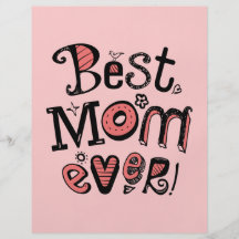 Best Mom Ever Cool Text Flyer