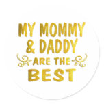Best Mommy & Daddy Stickers