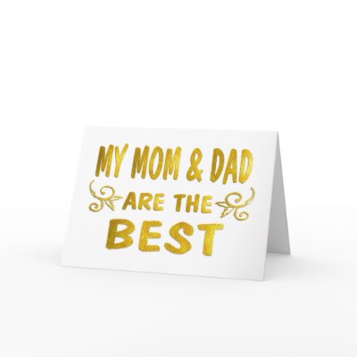 Best Mum & Dad Greeting Cards by TLArnold5
