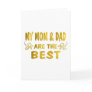 Best Mum & Dad Greeting Cards