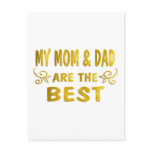 Best Mum & Dad Postcard