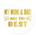 Best Mum & Dad stickers