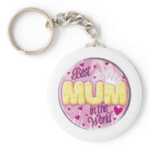 best mum in the world keyring key chain