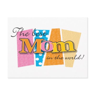 Best Mum World Postcard by mariabellimages