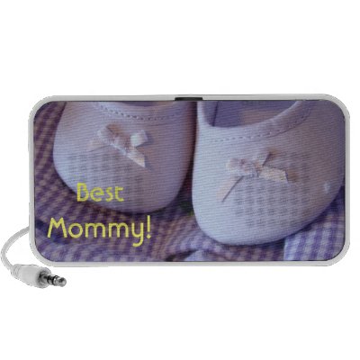 Best Mummy! gifts Baby Boottie Shoes New Mum Notebook Speakers by BabyGiftShop