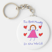 Best Mummy In The World Keychains