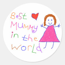 Best Mummy in World Stickers