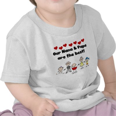 Best Nana and Papa Toddler T-shirt by stick_figures