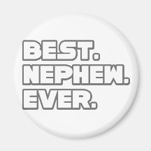 Best Nephew Ever Refrigerator Magnet