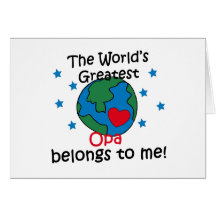Best Opa Belongs to me Greeting Card