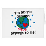 Best Papa Belongs to me Greeting Card