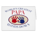 Best Papa Hands Down cards