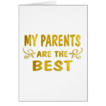 Best Parents Greeting Card